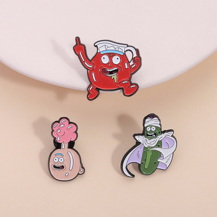Wholesale Cartoon Brooch Zinc Alloy Lapel Pin Jewelry Accessory Boutique