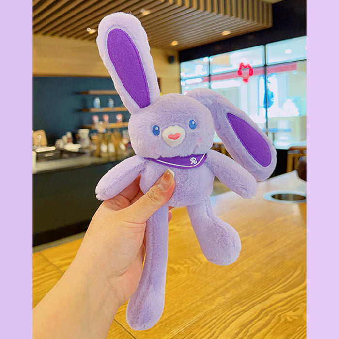 Wholesale Pulling Rabbit Cartoon Cute Plush Keychains JDC-KC-YDao103