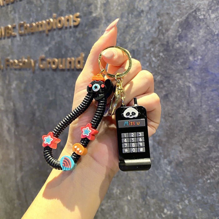 Wholesale Mini Mobile Doll Creative Keychain Pendant