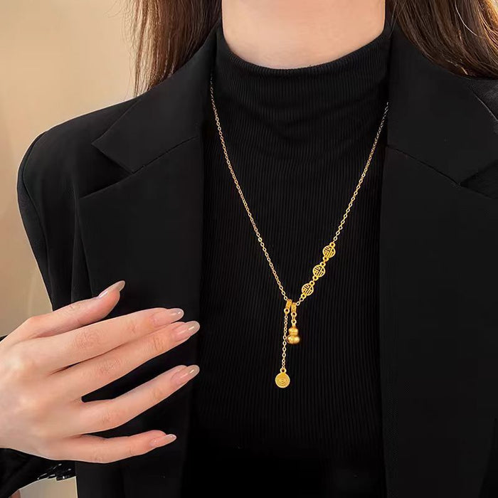Wholesale Pendant necklace, women's tassel, retro and versatile, fashionable temperament, collarbone chain