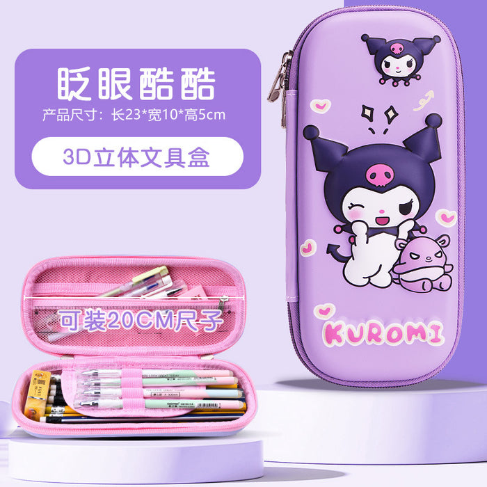 Wholesale Cartoon Pencil Case for Primary School Students Large Capacity Storage