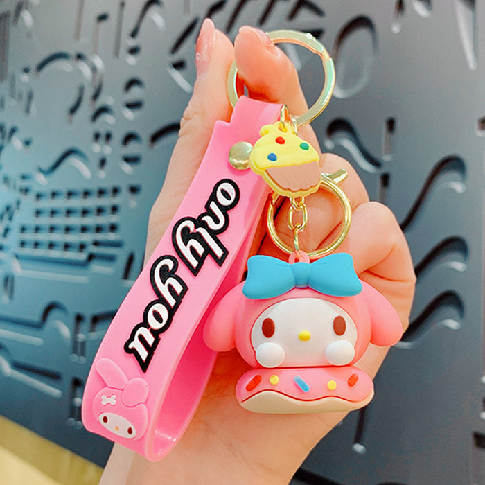 Wholesale Cartoon Silicone Doll Keychain JDC-KC-MingT188