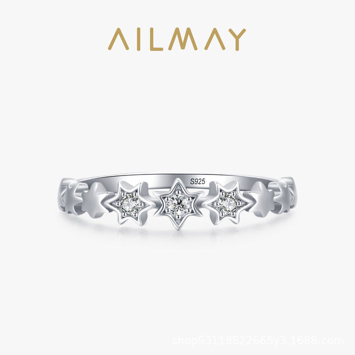 Wholesale Micro inlaid ring, light luxury, versatile, closed-end ring, hundred hand accessories