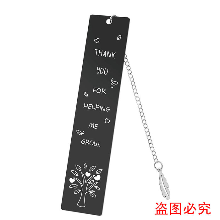 Wholesale Stainless Steel Teacher's Day Bookmark JDC-BM-GangG001