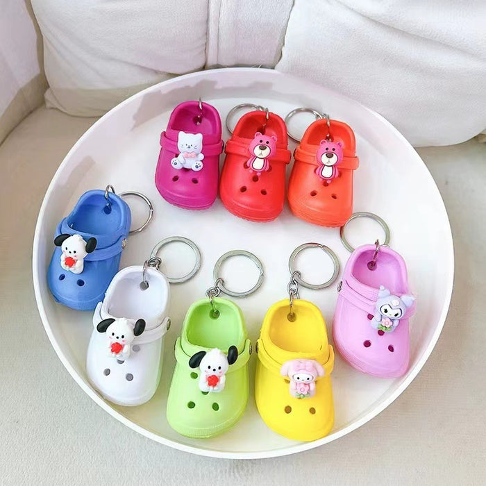 Wholesale of Mini Hole Shoes PVC Keychains (S) JDC-KC-LuoYan001