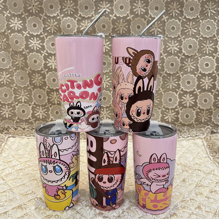 Wholesale 20oz Car Mug Stainless Steel Thermos Cup UV Printed Thermos Cup with Straw