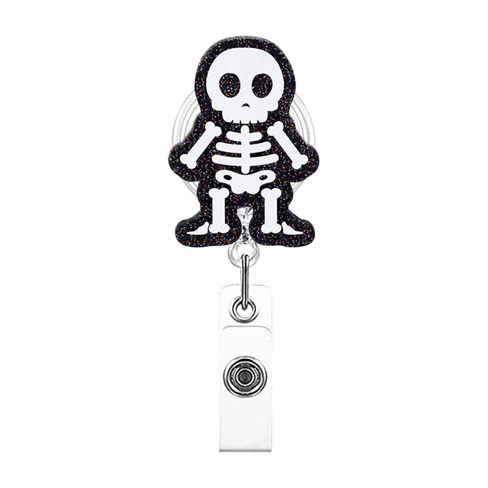 Wholesale Acrylic Skull Extendable Scroll Keychain JDC-KC-ZhuoJin004