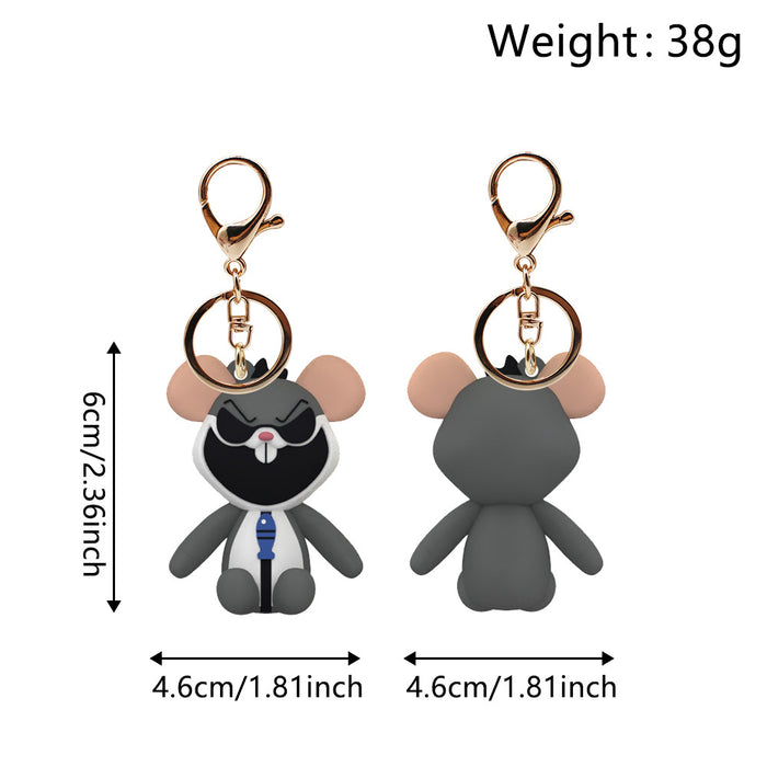 Wholesale Horror Cartoon Anime Silicone Keychains JDC-KC-HaoAn012