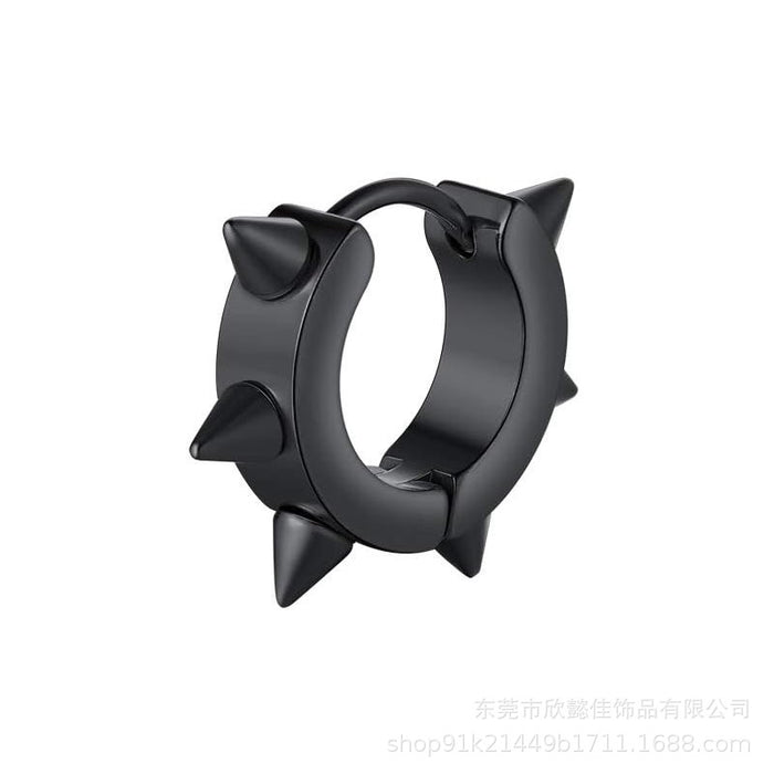 Wholesale Stainless steel punk style rivet ear clip without ear hole