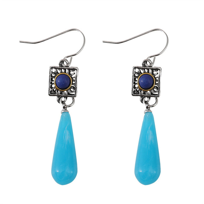 Wholesale Ethnic Style Two-color Set-turquoise Earrings
