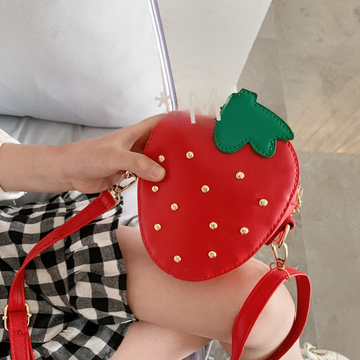 Wholesale Stylish crossbody bag, adjustable fruit bag, cute princess coin purse