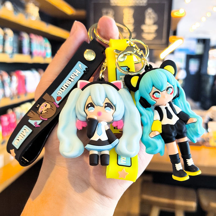 Wholesale Cute Cartoon Creative Pvc Doll  Pendant Keychain