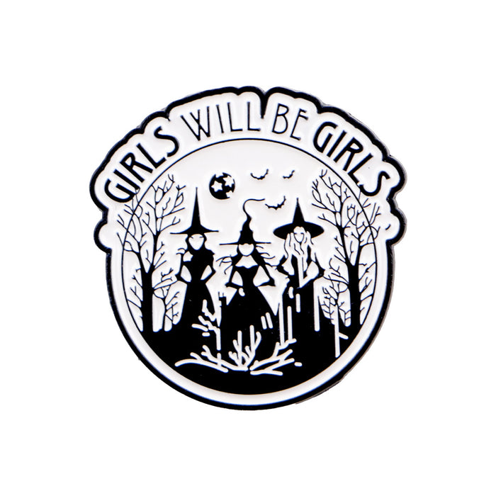 Wholesale Girls'  English letter quote brooch badge clothing backpack accessories