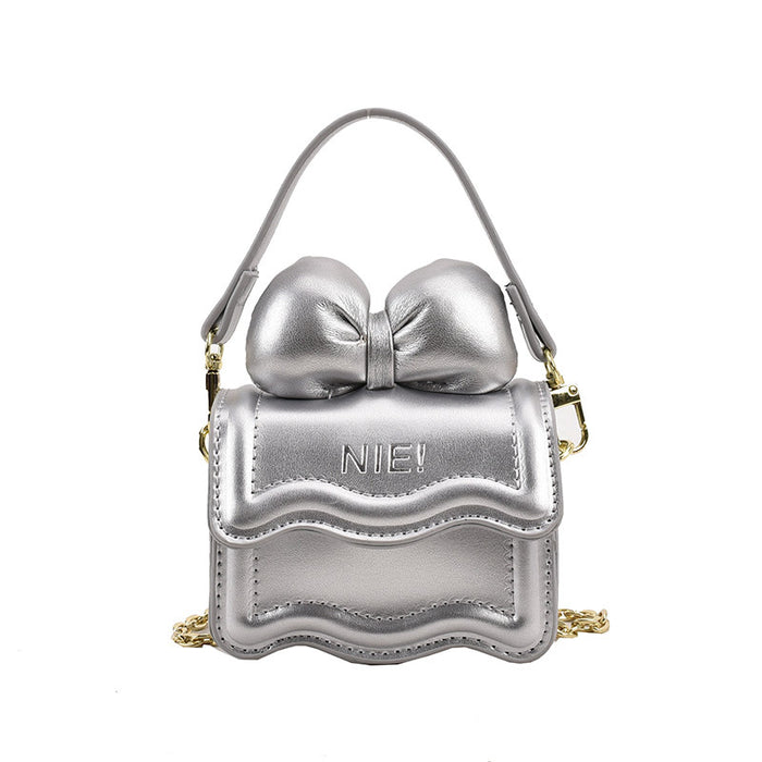 Wholesale Mini shoulder bag with bow chain crossbody small bag