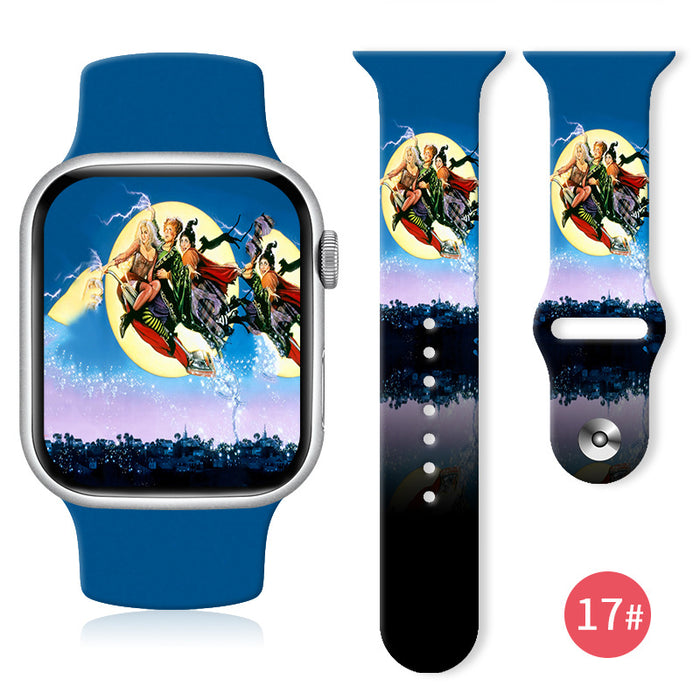 Wholesale Printed Silicone Watch Strap Wrist Strap JDC-WD-NuoQi056