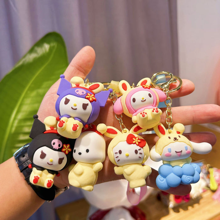 Wholesale PVC Cartoon Doll Keychain JDC-KC-WuYi275