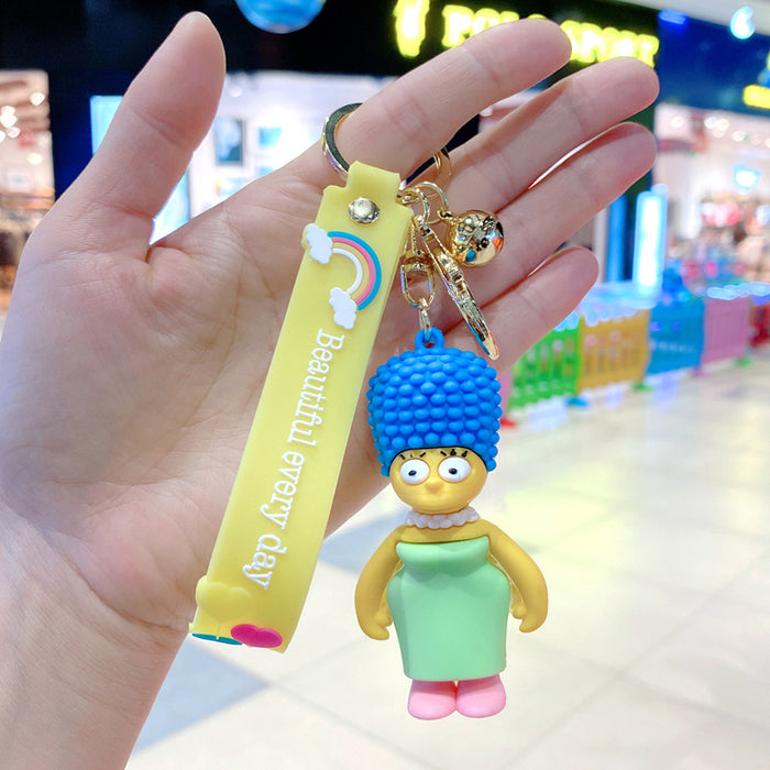 Wholesale Cartoon pvc Keychain Creative Car Keychain Cute Keychain