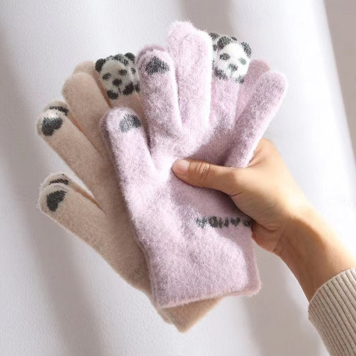 Wholesale Gloves Plush Finger Bears Keep Warm JDC-GS-shunh001