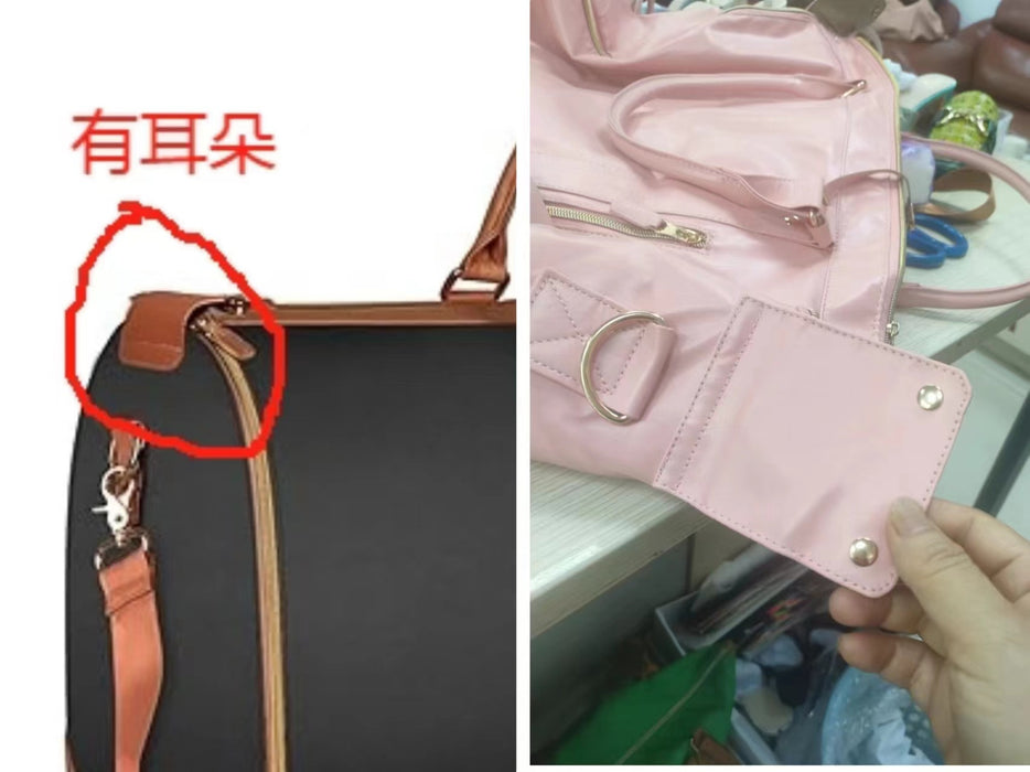 Wholesale Travel convenient carry-on clothing bag large PU leather duffel bag for women