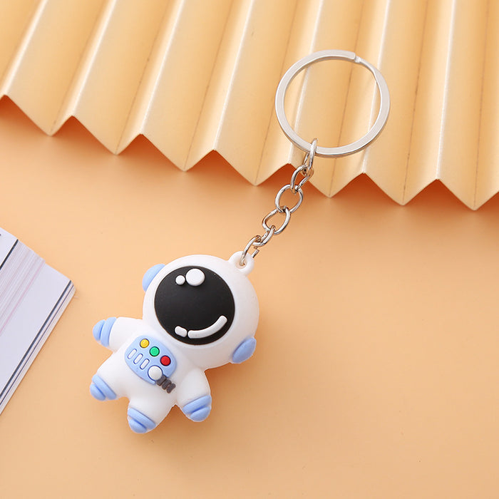 Wholesale Keychain PVC Soft Rubber Astronaut Stereo Pendant