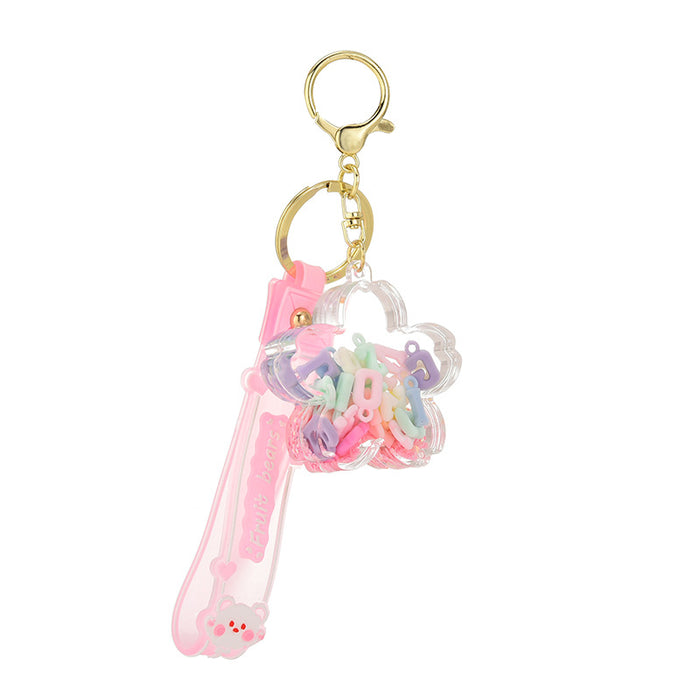 Wholesale Liquid-Filled Sakura Acrylic Car Charm &  Keychain