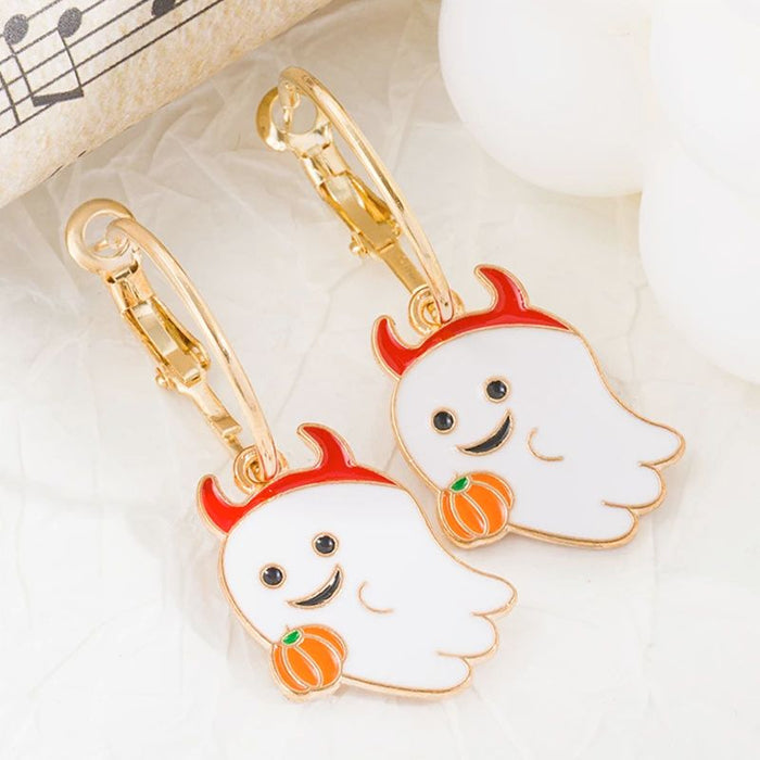 Wholesale Pumpkin Earrings Halloween Personality Party Earrings
