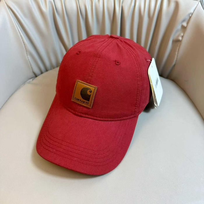 Wholesale Embroidered Black Baseball Cap Women's  Vintage Washed and Sanding Wide Brim Cap Big Head Small Hat