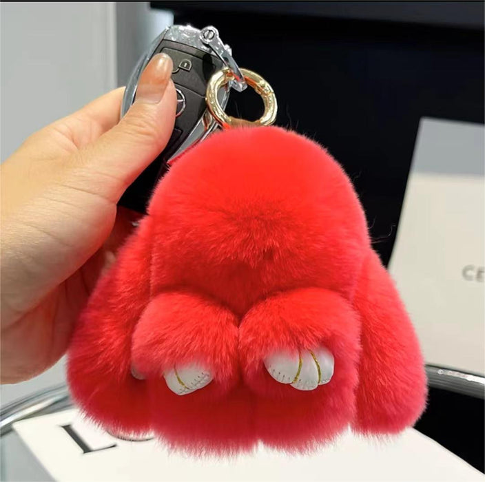 Wholesale  Fur Plush  Key Chain Pendant Plush Doll Bunny Bag Pendant Plush Doll