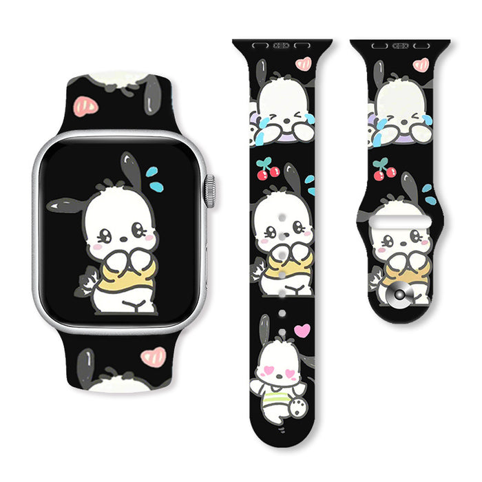 Wholesale Cartoon Silicone Strap Suitable for Apple Watch Strap (S) JDC-WD-NuoQi002