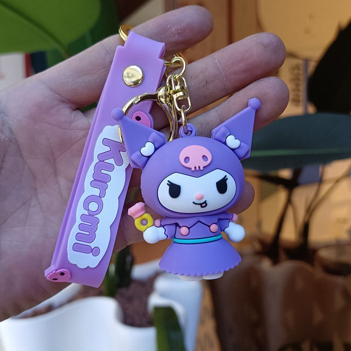 Wholesale Cartoon Silicone Anime Keychain JDC-KC-YiChang036