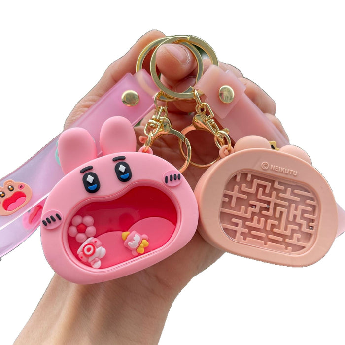 Wholesale Creative Big-Mouth Small Animal Maze Keychain