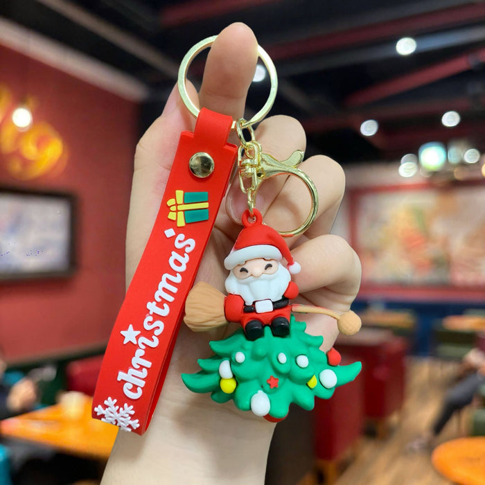 Wholesale Cartoon Cute Christmas Snowman Keychain