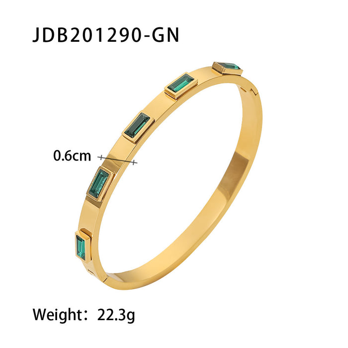 Wholesale Vintage Zircon Stainless Steel Bracelet for Women