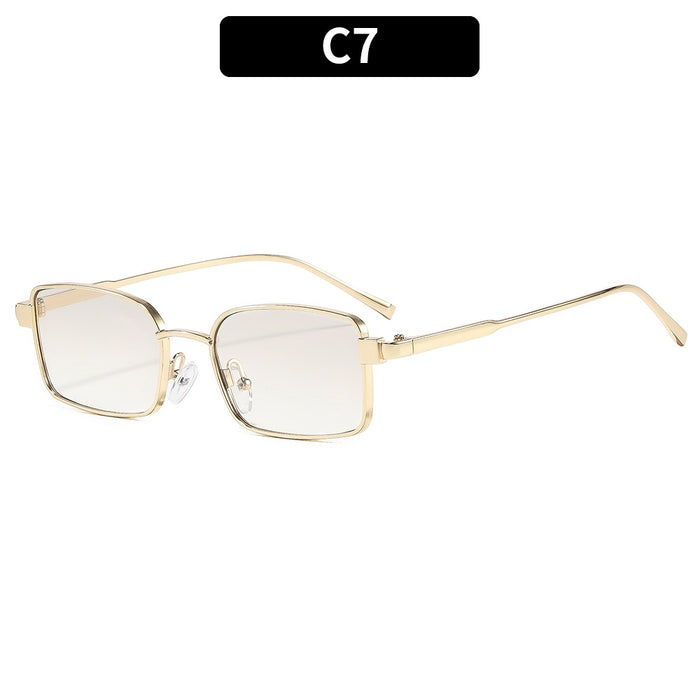 Wholesale Metal Cat-Eye Retro Square Sunglasses Gold Frame Gray Lenses UV400 for Women Party Outdoor Driving