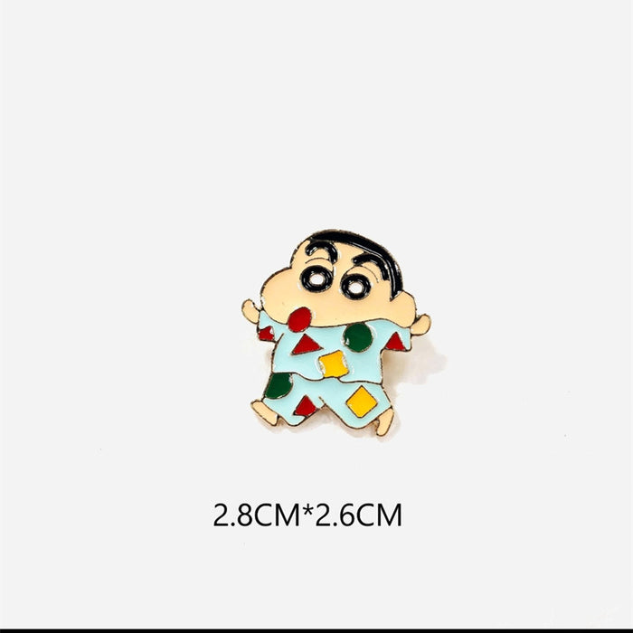 Wholesale Brooch, alloy badge, cute couple accessories, anti glare women's accessories around the perimeter