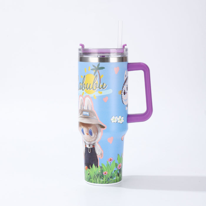 Wholesale  Car Cup  Stainless Steel Thermos Cup Car Ice Cup Straw Cup