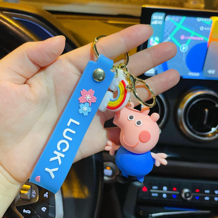 Wholesale  Cartoon Keychain Pendant  Couple Bag  Doll Car Key Chain