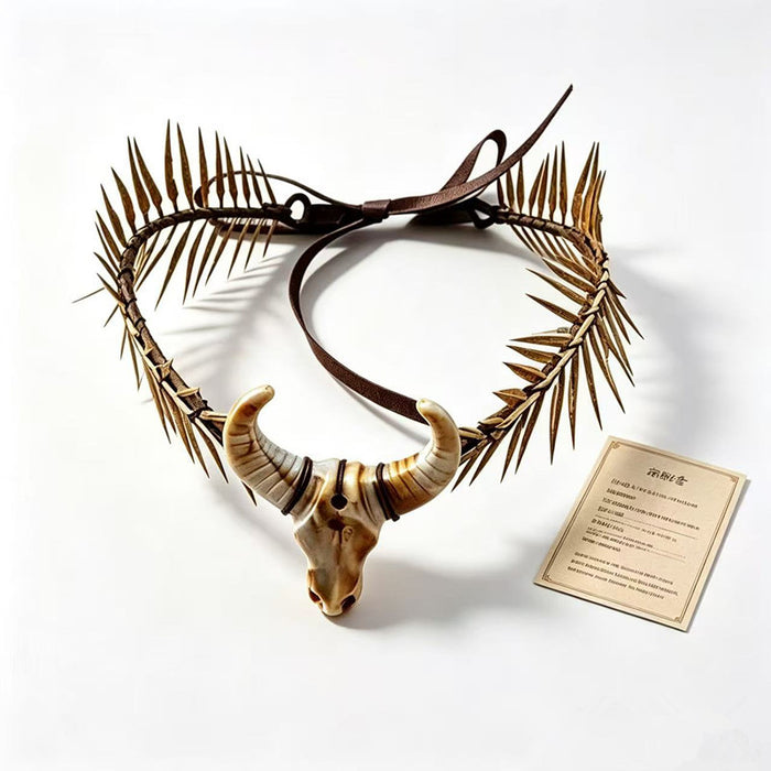 Wholesale Gothic  Headband With n And Retro Elf Forehead Pendant Metal Handmade Hair Accessory