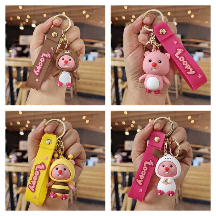 Wholesale  Cute  keychain pendant  doll ornaments  small gift cartoon car key chain