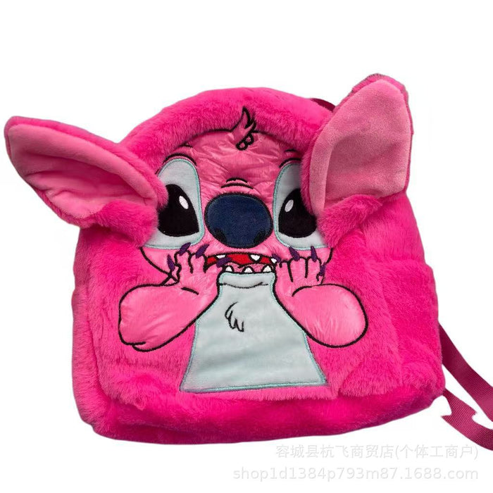 Wholesale Cute cartoon plush doll shoulder bags made of PP cotton