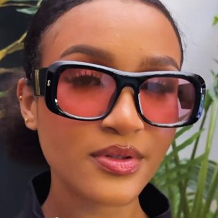 Wholesale Large frame rice nail sunglasses square fashion trend sunglasses high-end driving sunglasses driving