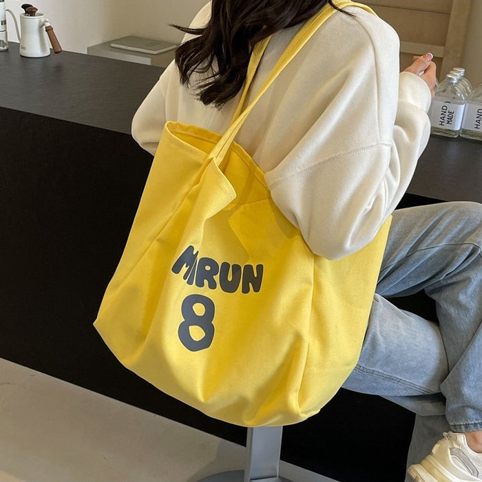 Wholesale Canvas bag for class commuting, shoulder bag, versatile tote bag, large capacity outdoor tote bag