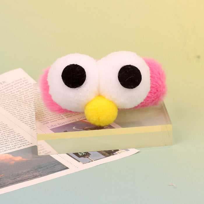 Wholesale Plush Chick Pom Pom Bangs Clip Cute Cartoon Hair Accessory Handmade Creative Gift Boutique Resale