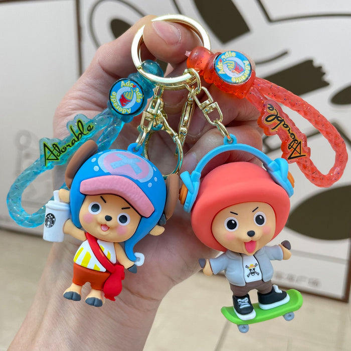 Wholesale Creative cartoon figurine keychain pendant backpack hanging decoration car keychain small gift wholesale