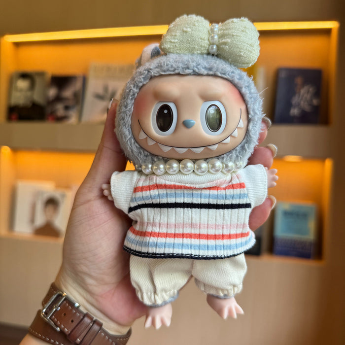 Wholesale Doll Clothes Pearl Necklace Overalls Mini Skirt Doll Clothes