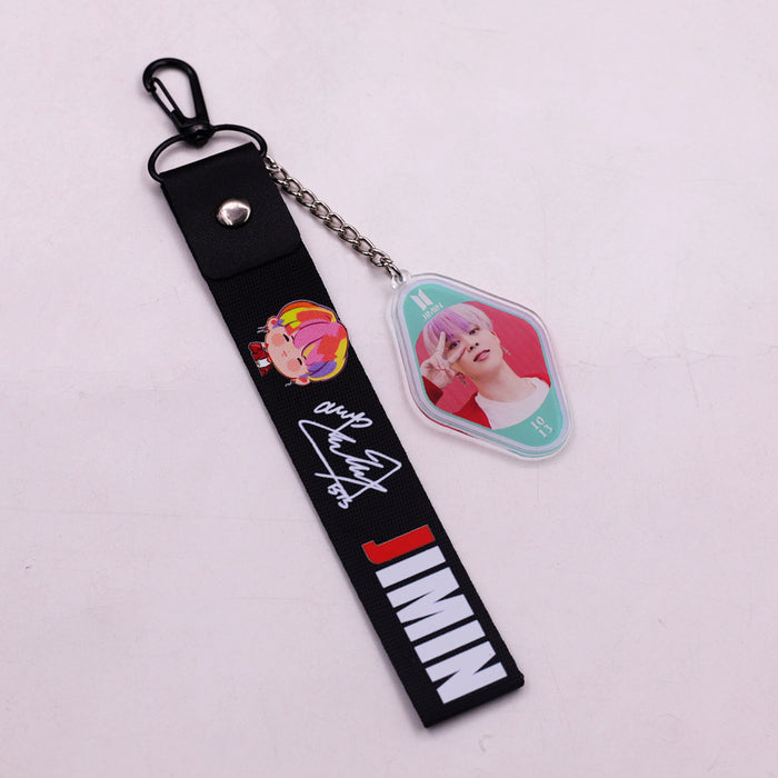 Wholesale Acrylic Lanyard Keychain JDC-KC-HanTian011