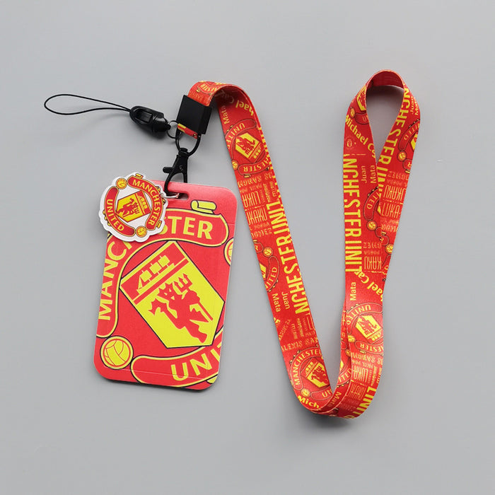 Wholesale football team Lanyard Keychain Cartoon animation hard