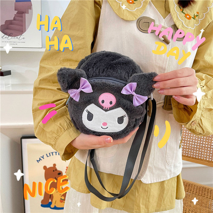 Wholesale Cute Cartoon Plush Shoulder Bags JDC-HB-RongT004