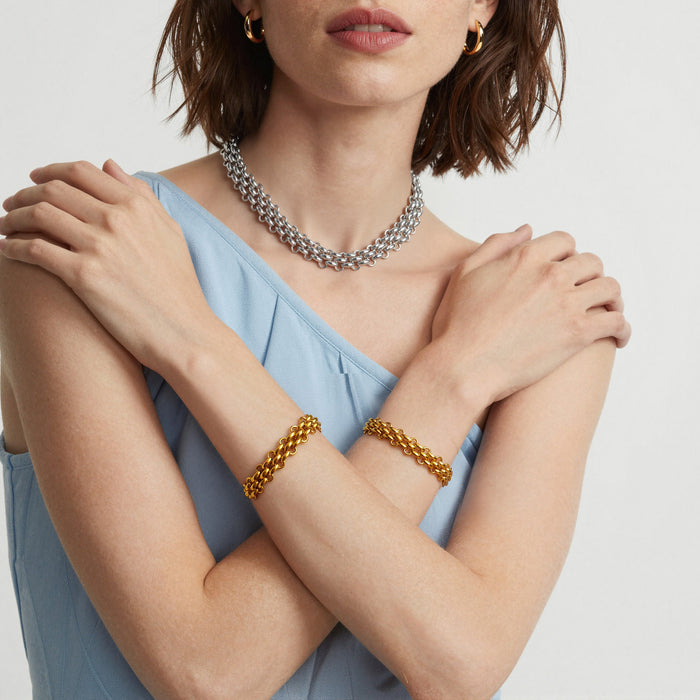 Wholesale OT buckle bracelet and necklace with thickened stainless steel chain
