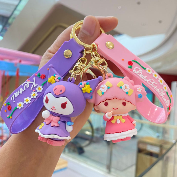 Wholesale Cartoon Silicone Anime Keychain JDC-KC-PengYu045